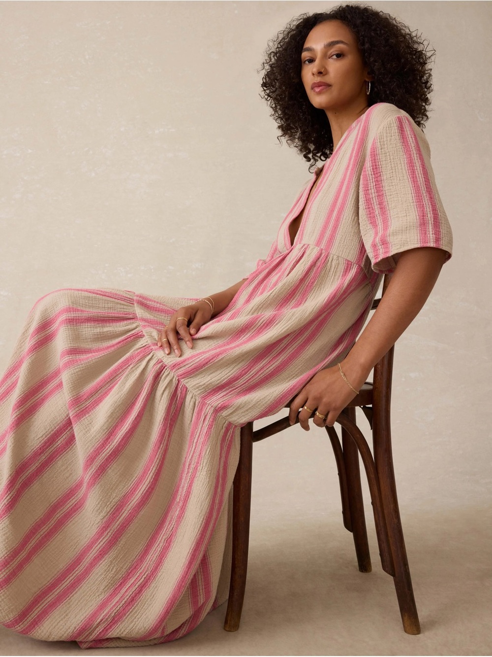 Faherty Dune Cotton Gauze Wesley Dress XXS NWT